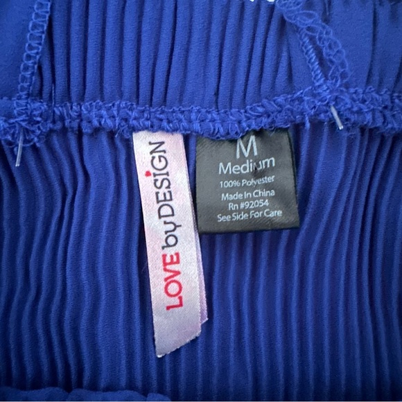 Love by design ruffle pleated peplum top - Picture 3 of 5